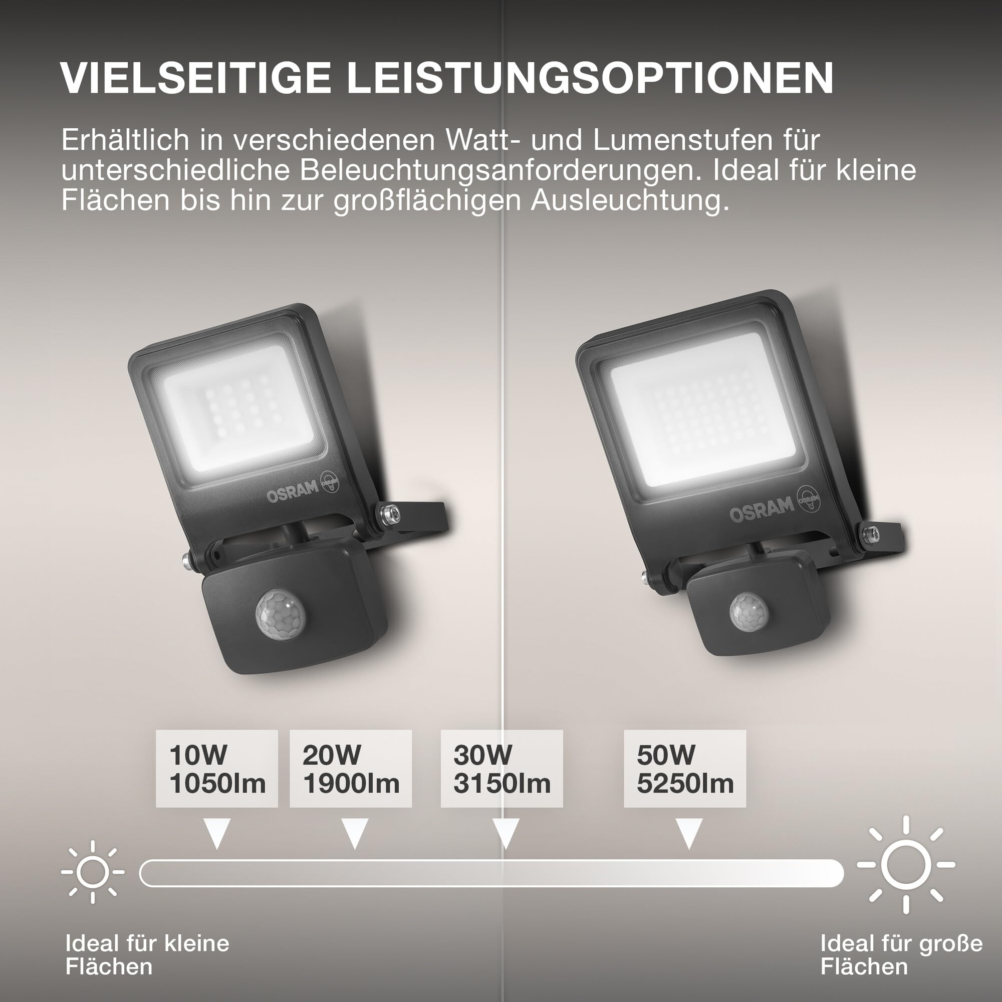 ams OSRAM Endura Flood Sensor Strahler 30W warmweiß