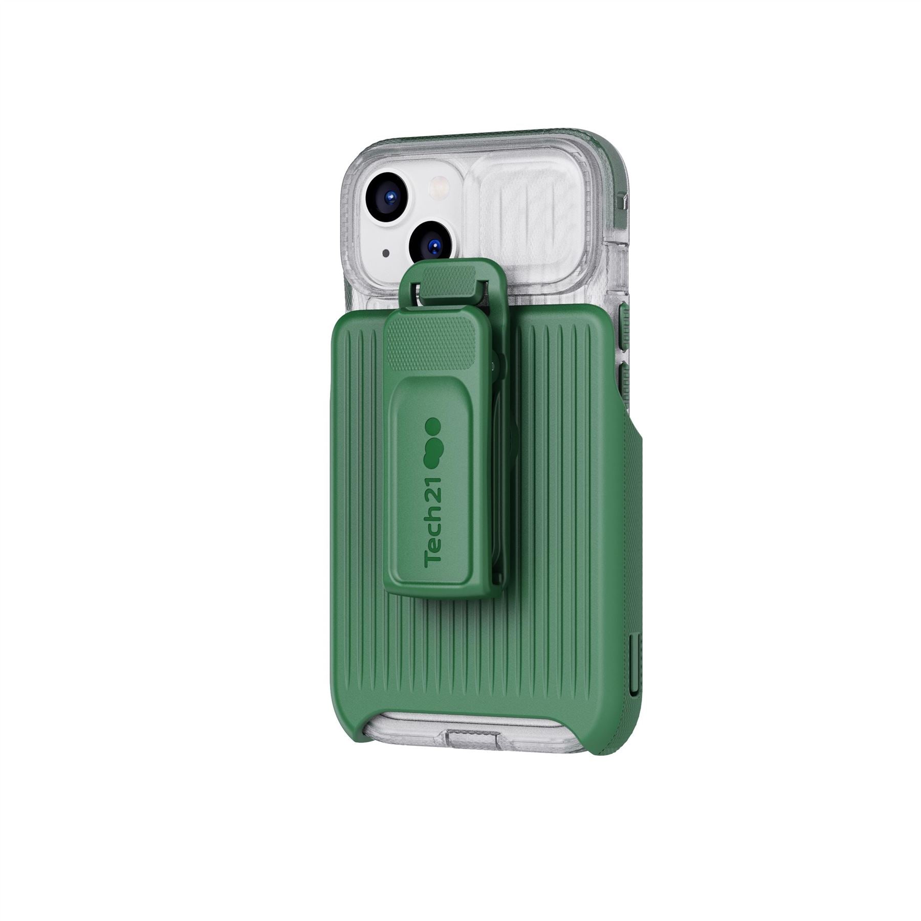 Tech21 EvoMax iPhone 17e/16e/15/14/13 Hülle Frosted Green robust
