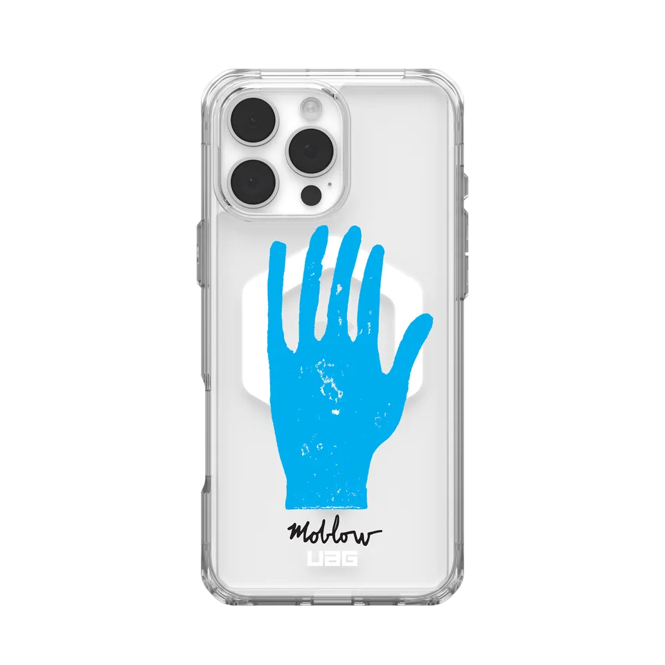 UAG Plyo iPhone 16 Pro Max Handyhülle Mark Oblow Block Hand MagSafe