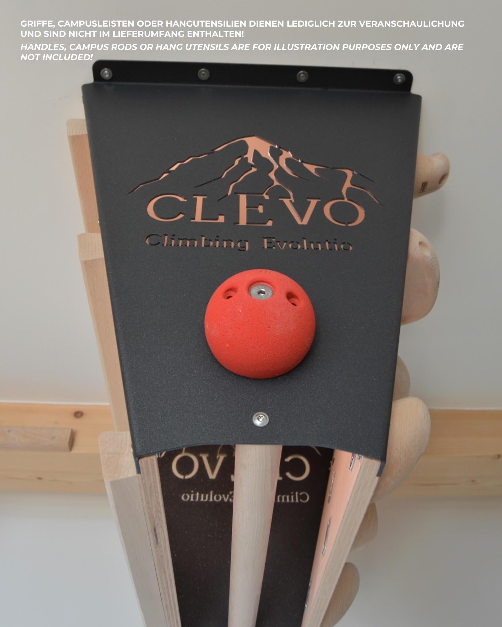 Clevo L Klettermodul Decke 15° Campusboard Klimmzugstange