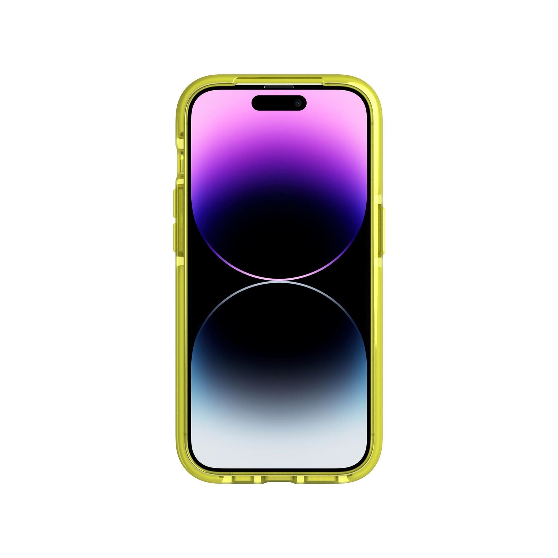 Tech21 EvoCheck iPhone 14 Pro Hülle Acid Yellow MagSafe