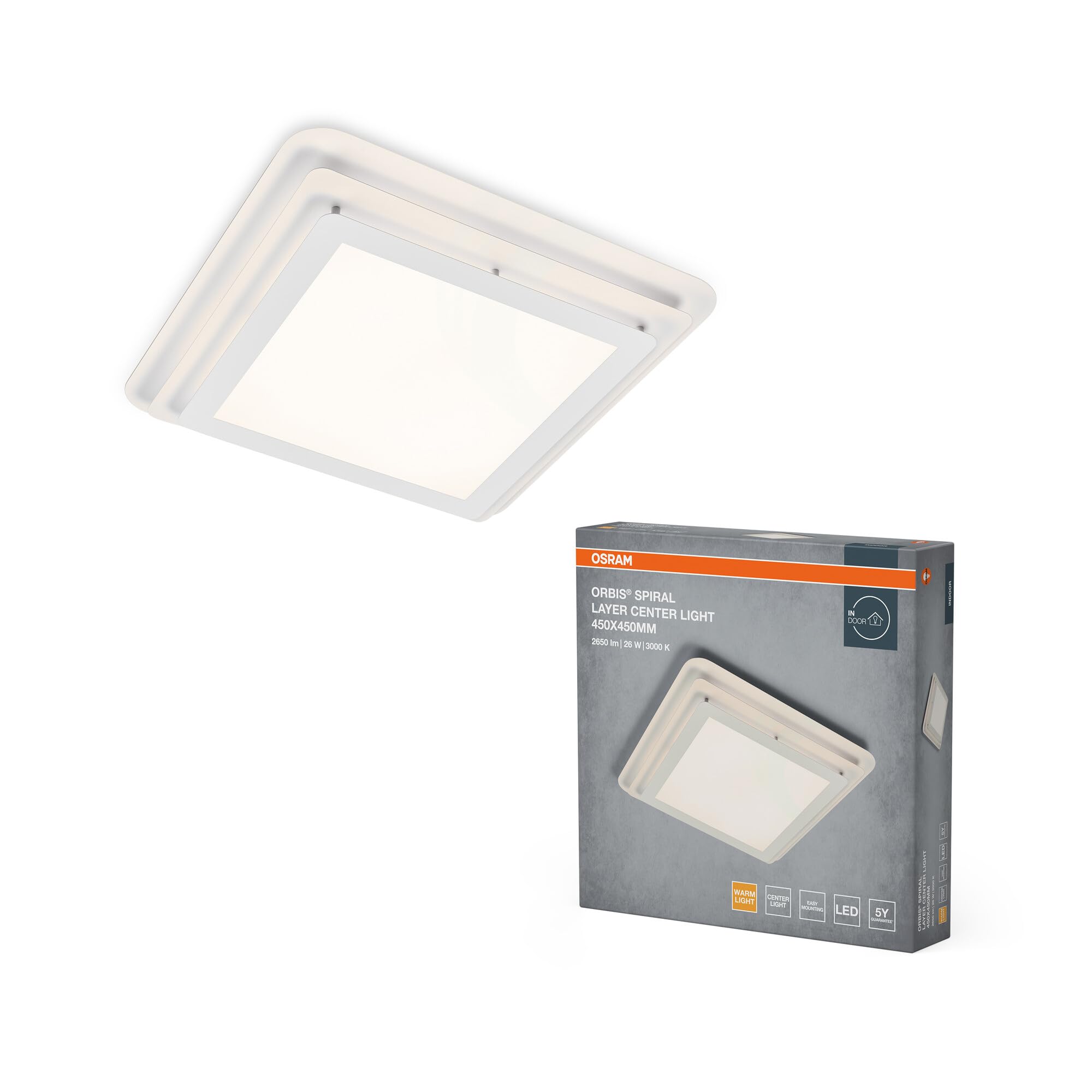 ams OSRAM SMART+ ORBIS Layer Deckenleuchte 45cm weiß 24W