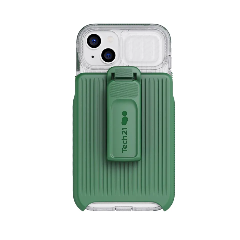 Tech21 EvoMax iPhone 14 Plus Hülle Frosted Green MagSafe