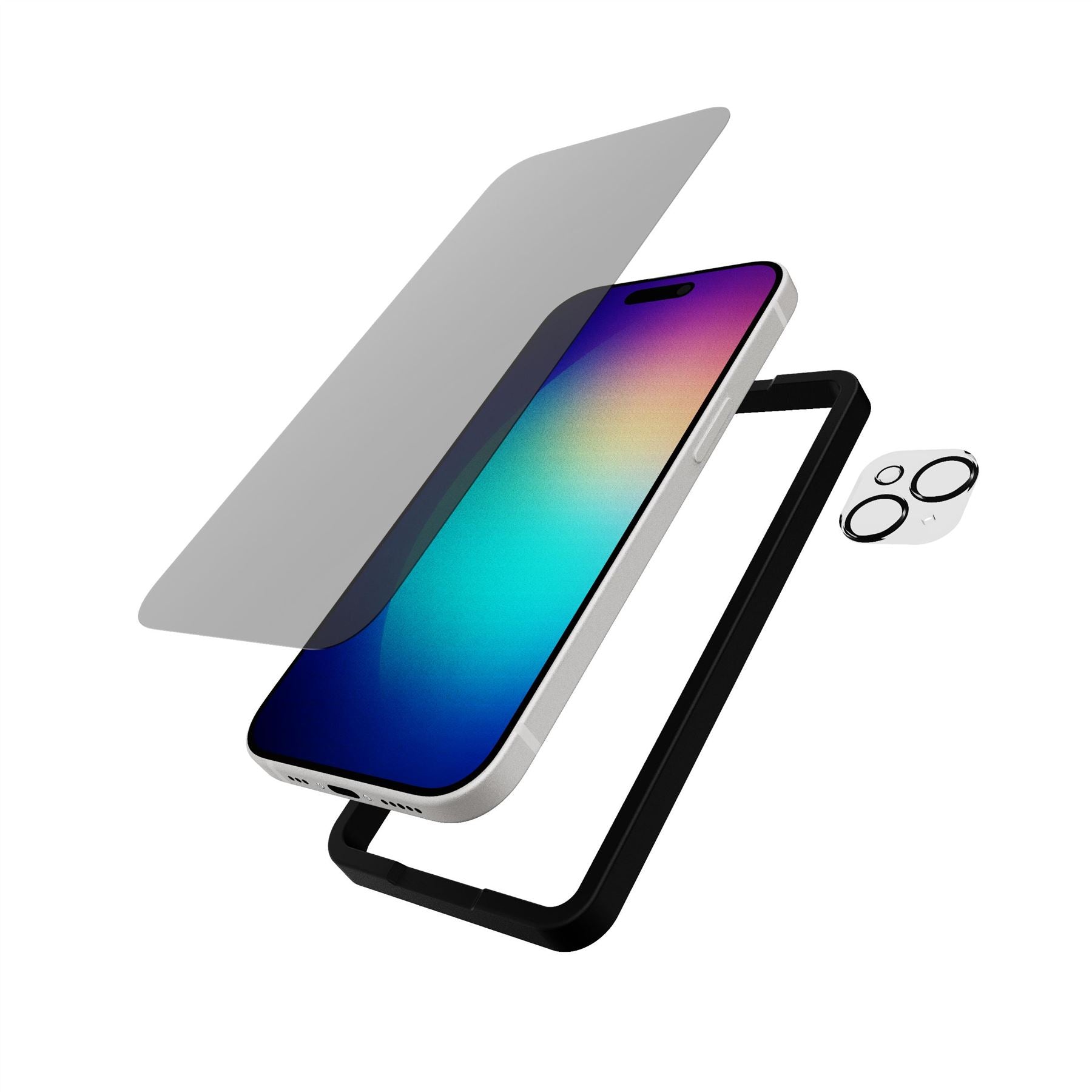 Tech21 ImpactGlass iPhone 15/14/13 Panzerglas Privacy Bundle