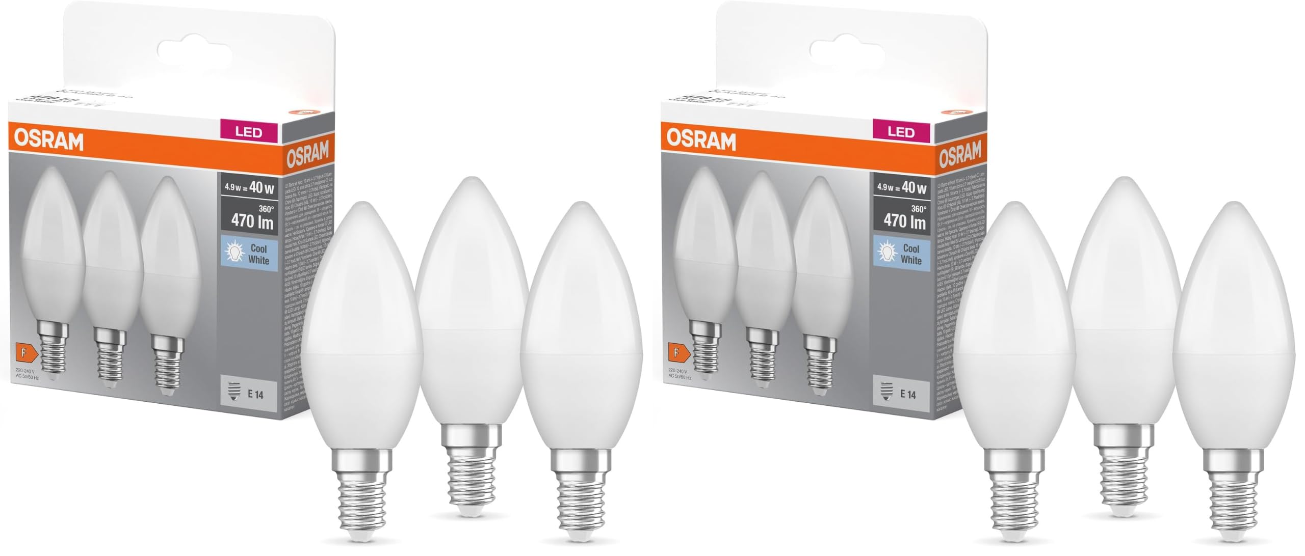 ams OSRAM SMART+ Classic B E14 LED-Kerze warmweiß 4 Stück