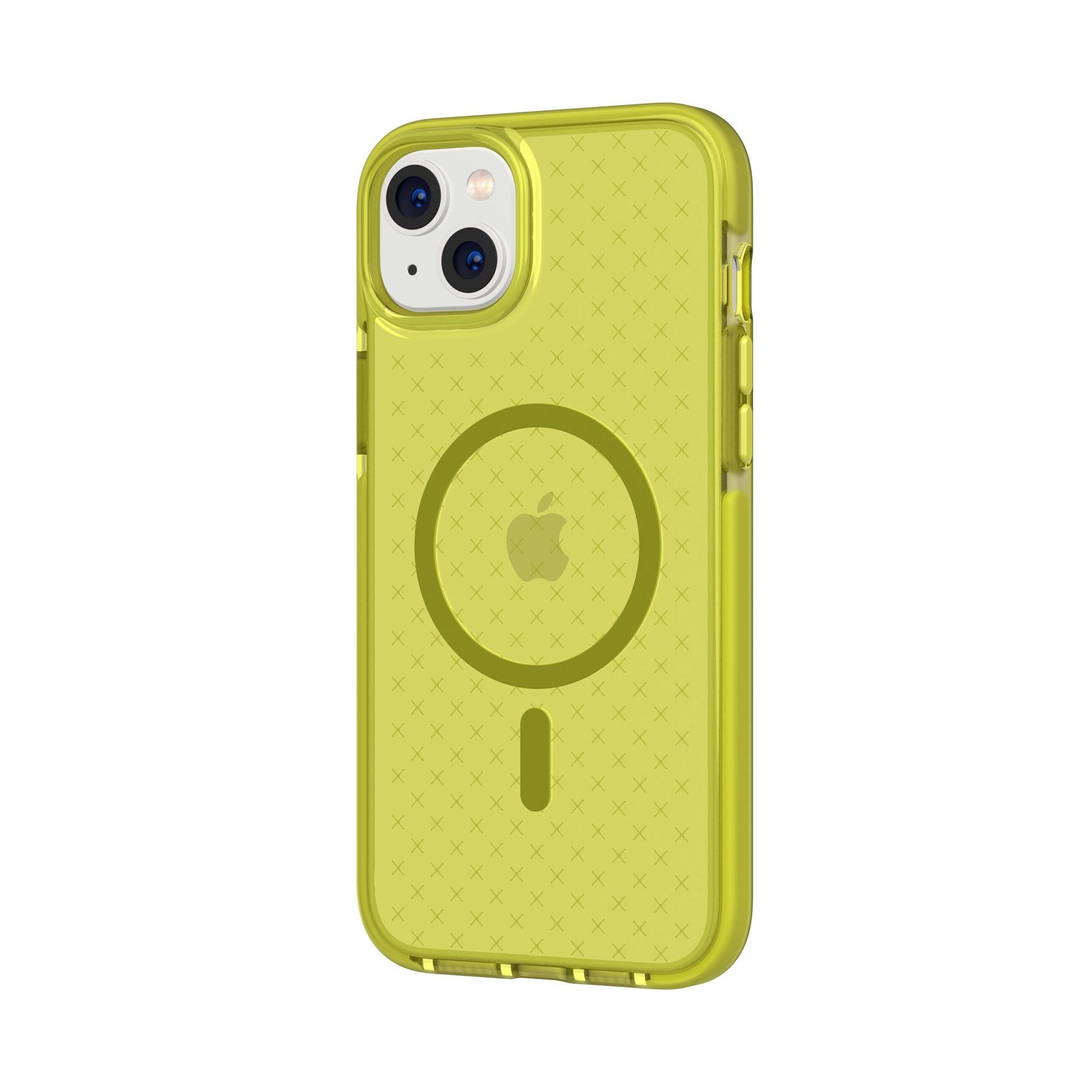 Tech21 EvoCheck iPhone 14 Plus Hülle MagSafe Acid Yellow