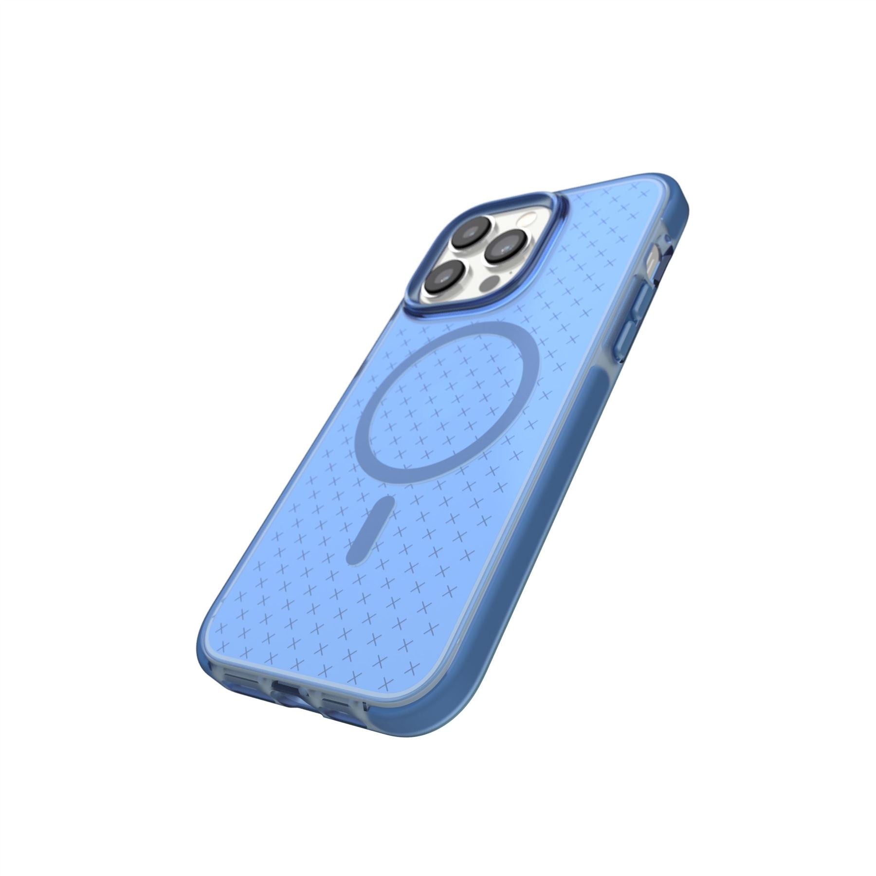 Tech21 EvoCheck iPhone 14 Pro Max Hülle Blau MagSafe 4,9m