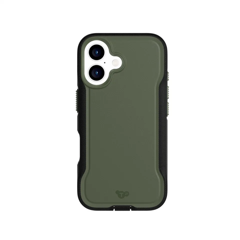 Tech21 EvoPro iPhone 16 Handyhülle Khaki/Black MagSafe stoßfest