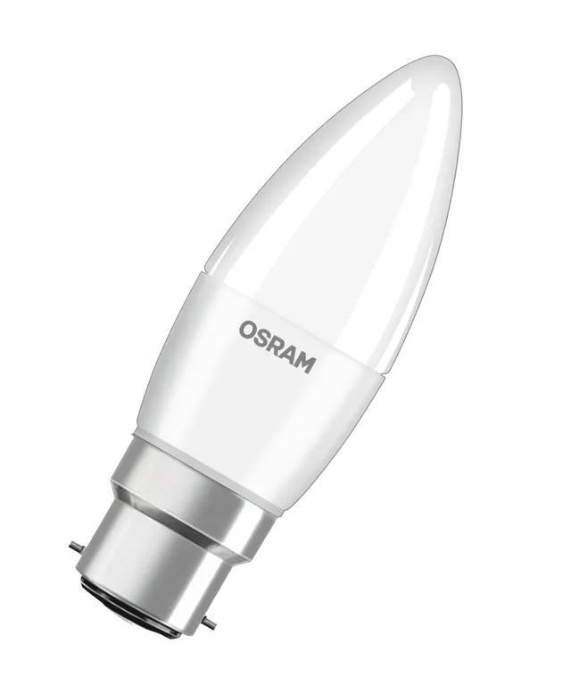 ams OSRAM BASE CLASSIC B LED-Lampe B22d 4,9W 3er-Pack warmweiß