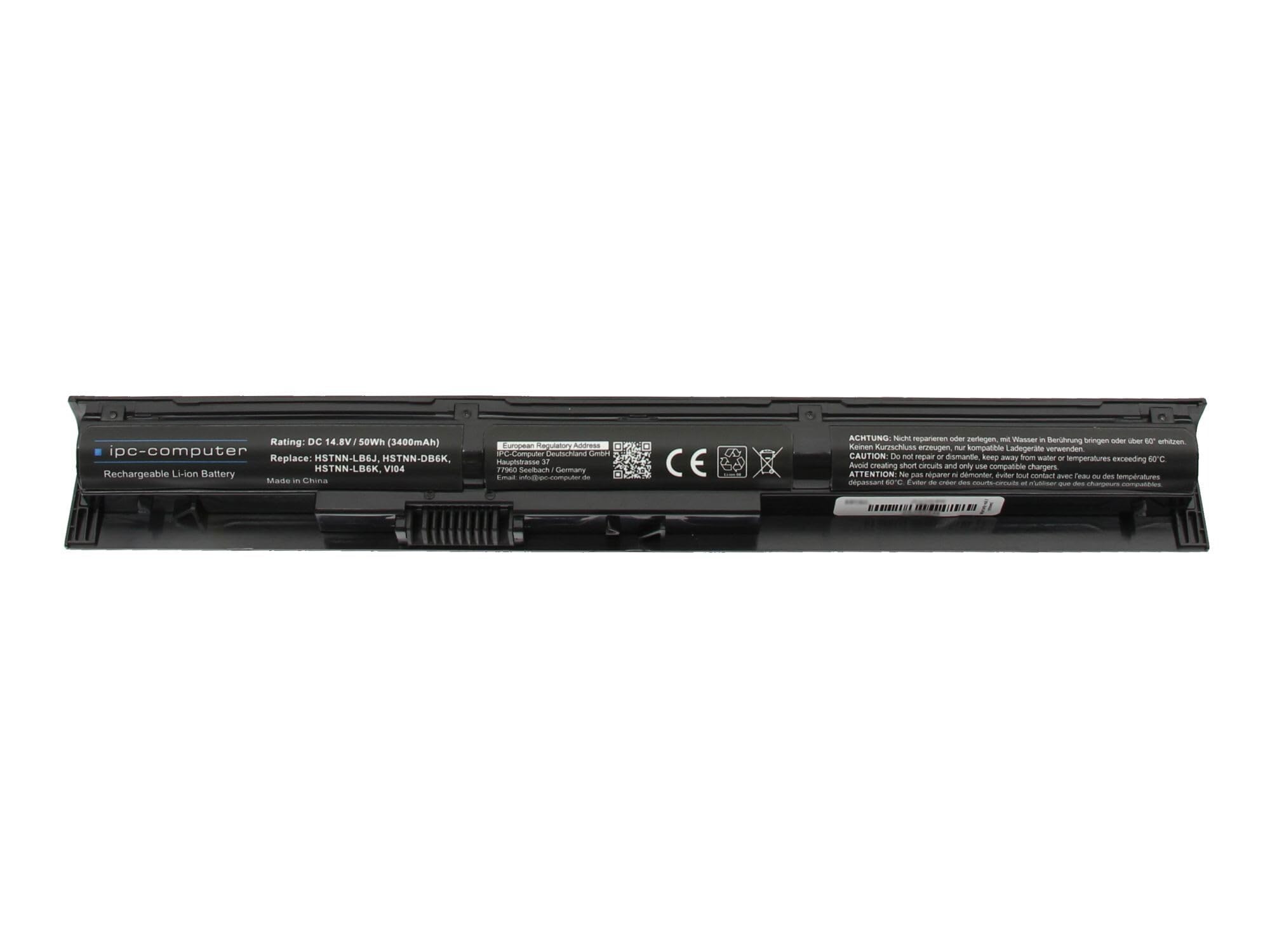 IPC-Computer Akkus VI04XL Laptop Akku 50Wh schwarz