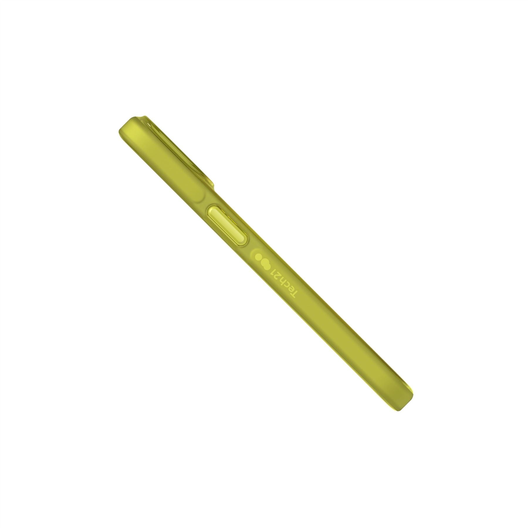 Tech21 EvoCheck iPhone 15/14/13 Hülle Acid Yellow Check
