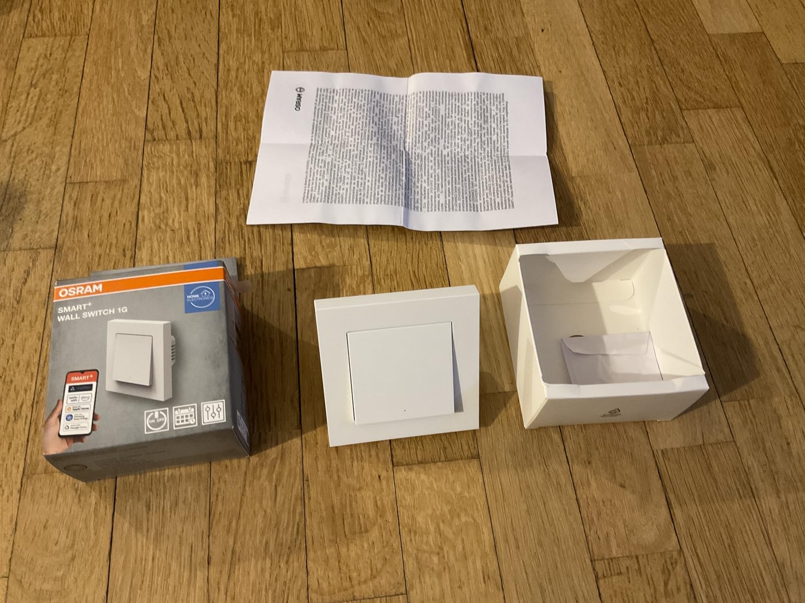 ams OSRAM SMART+ WiFi Matter Wandschalter 2-Kanal weiß