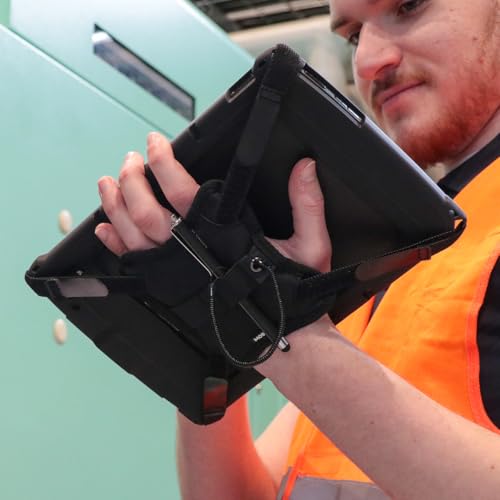 Mobilis X-Grip Tablet-Handschlaufe Schwarz mit Stifthalter