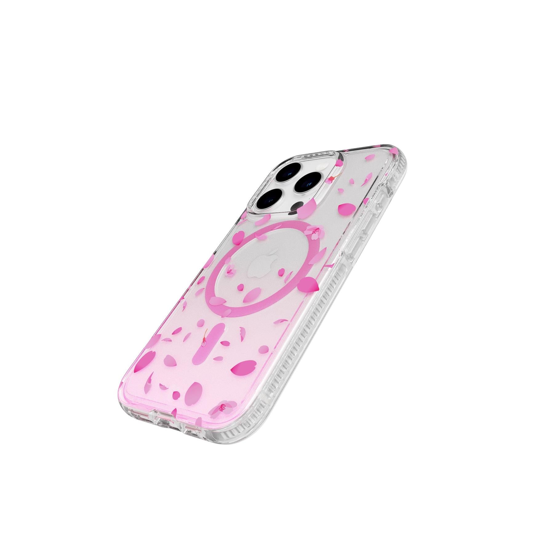 Tech21 FlexQuartz iPhone 15 Pro Hülle MagSafe Cherry Blossom