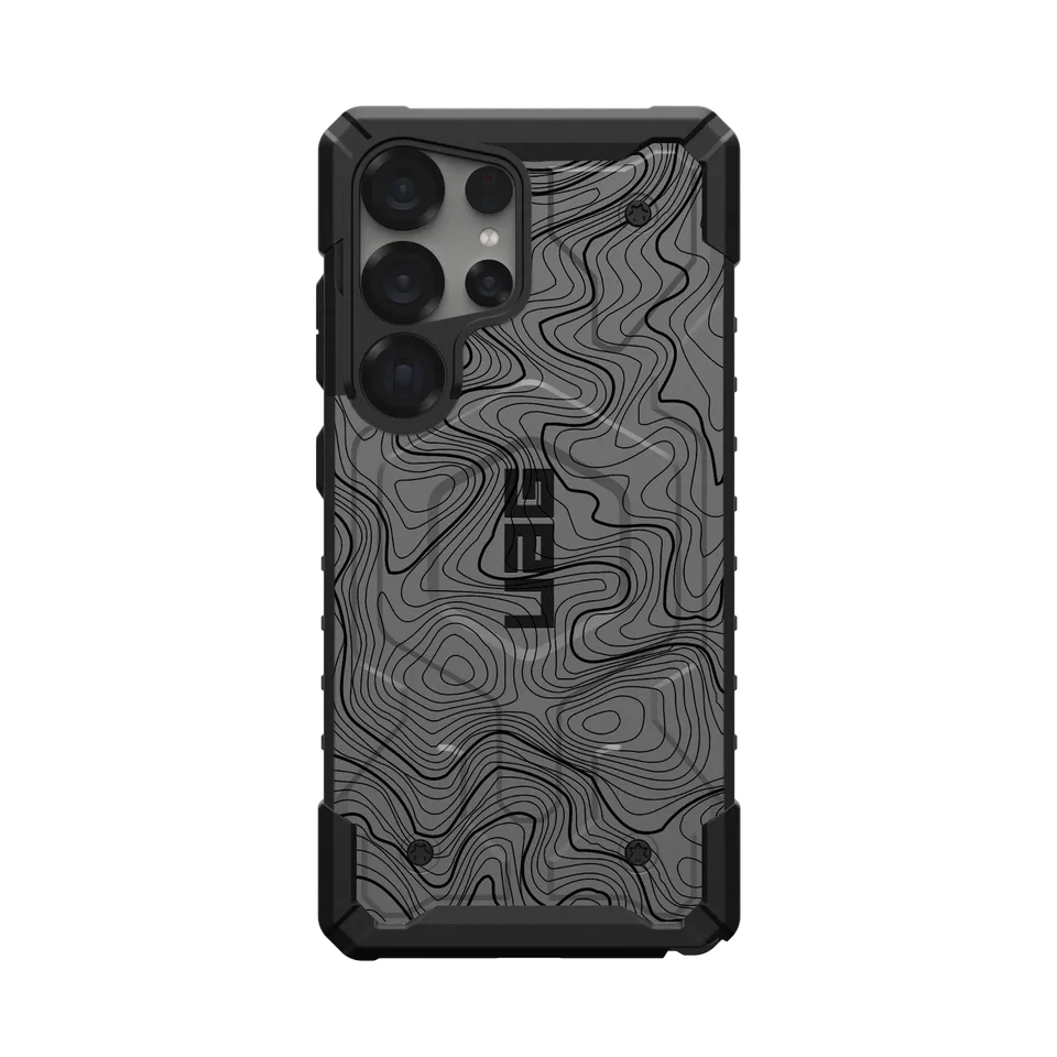 UAG Pathfinder Galaxy S26 Ultra Handyhülle Grey Topography 2