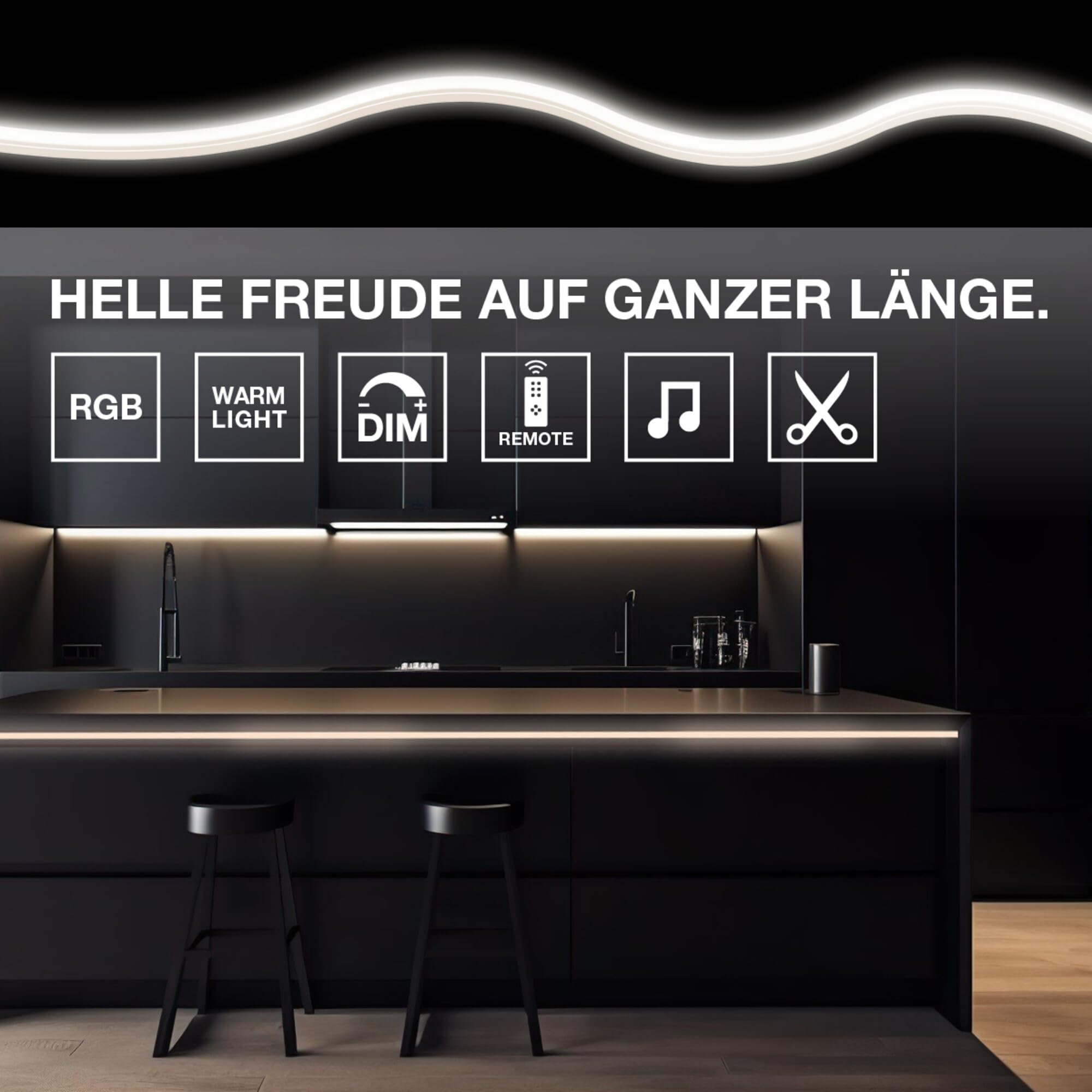 OSRAM FLEX AUDIO TV LED-Streifen 2m weiß 55lm