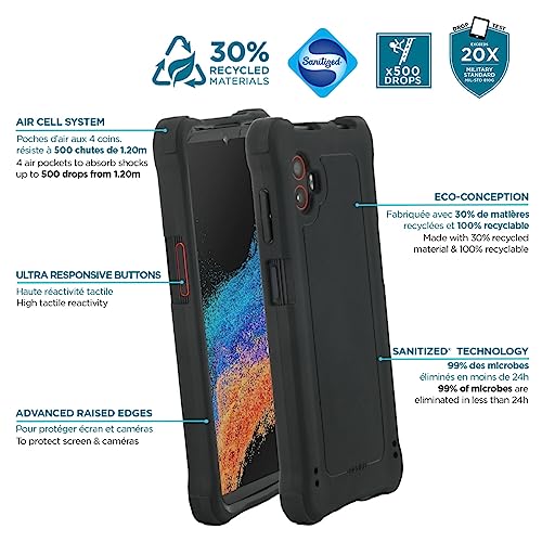 Mobilis PROTECH Case Galaxy XCover 6 Pro Schutzhülle schwarz antimikrobiell