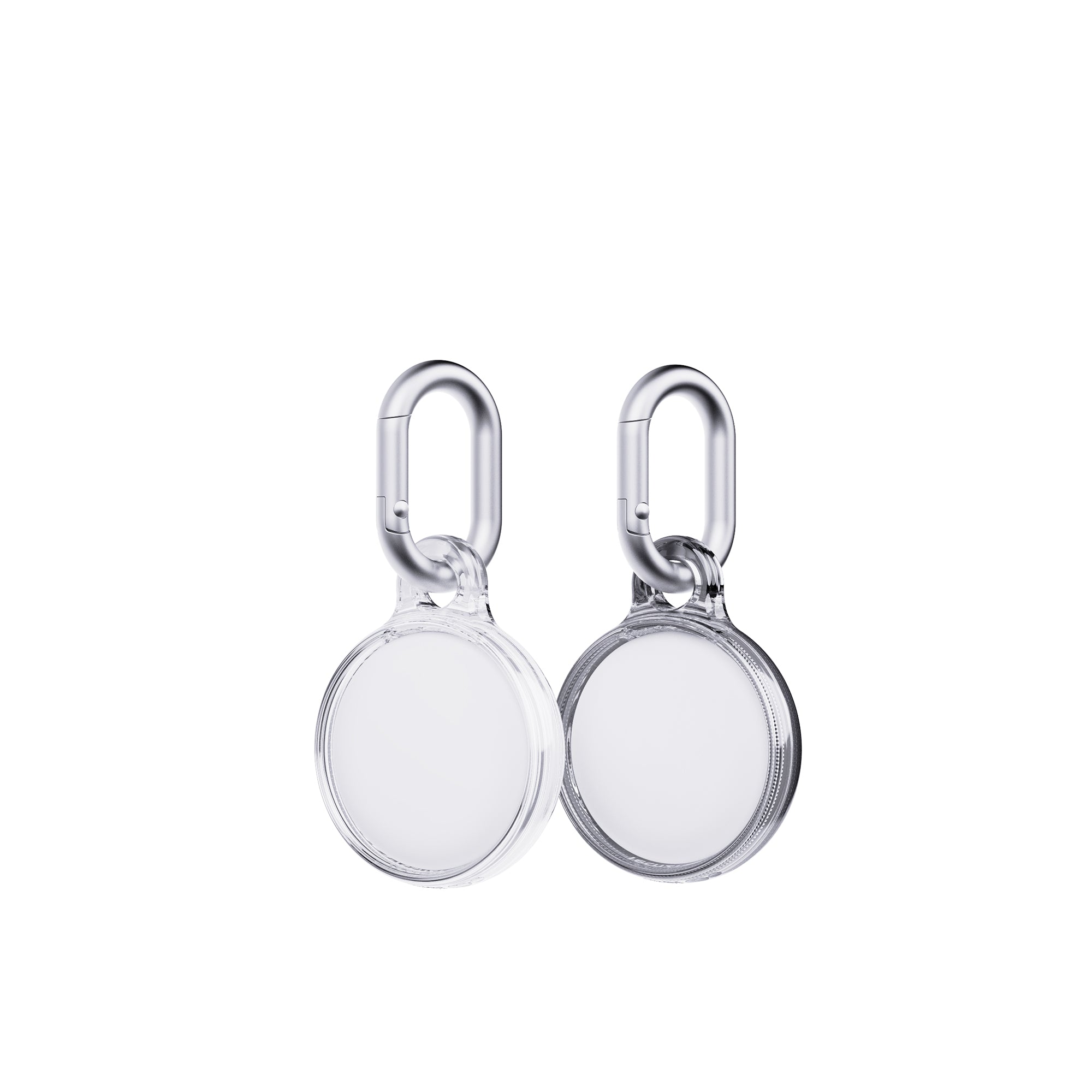 Tech21 EvoPop AirTag Hülle Schwarz & Clear 2er Pack kratzfest