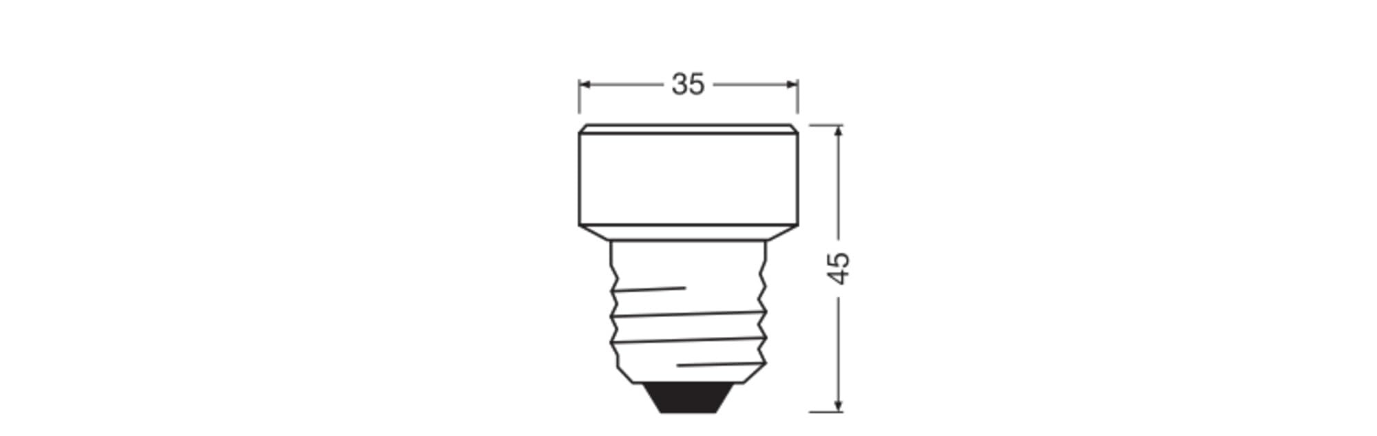 ams OSRAM SMART+ LED Flat 3,5W E27 Lampe warmweiß 3er-Pack