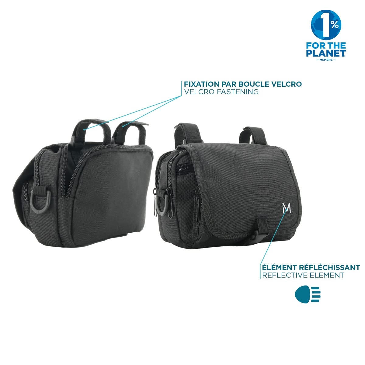 Mobilis Bike Lenkertasche Fahrrad wasserabweisend schwarz Schultergurt