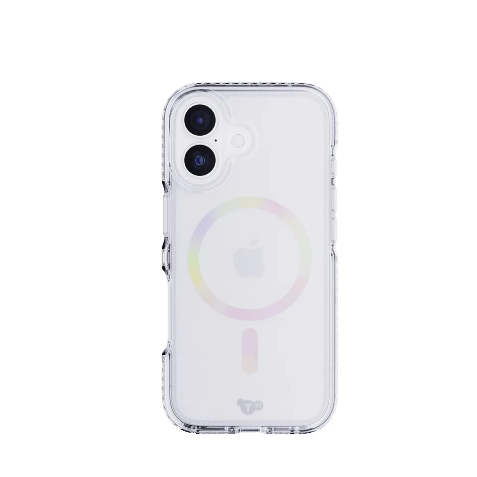 Tech21 EvoCrystal MagSafe Handyhülle Iridescent iPhone 17