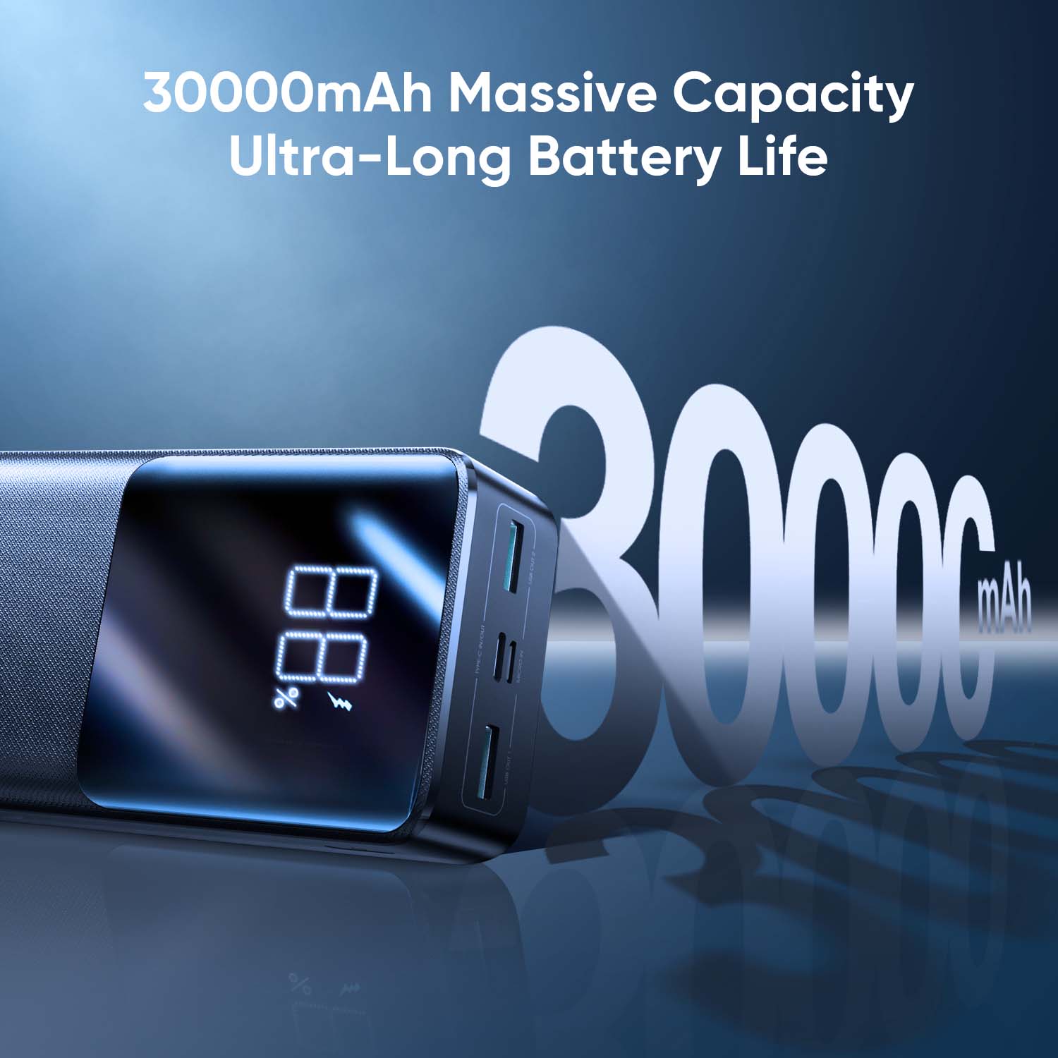 JOYROOM JR-QP193 Powerbank 30000mAh 22,5W Schwarz