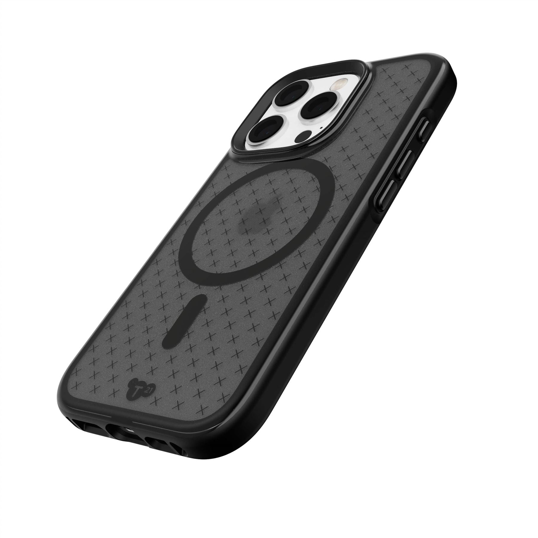 Tech21 EvoCheck iPhone 16 Pro Hülle Smokey Black Check