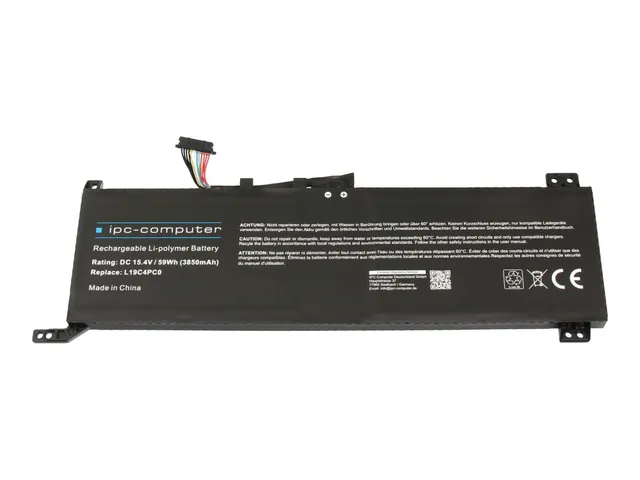IPC-Computer Akkus L19C4PC0 Laptop Akku 59Wh kurz