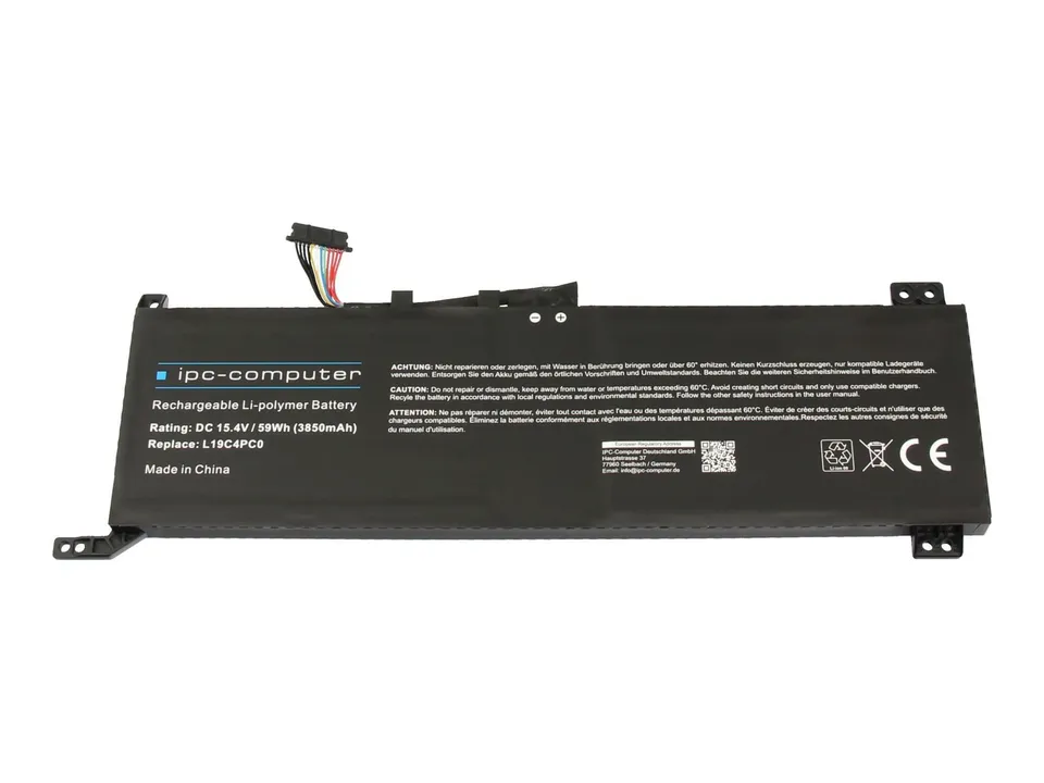 IPC-Computer Akkus L19C4PC0 Laptop Akku 59Wh kurz