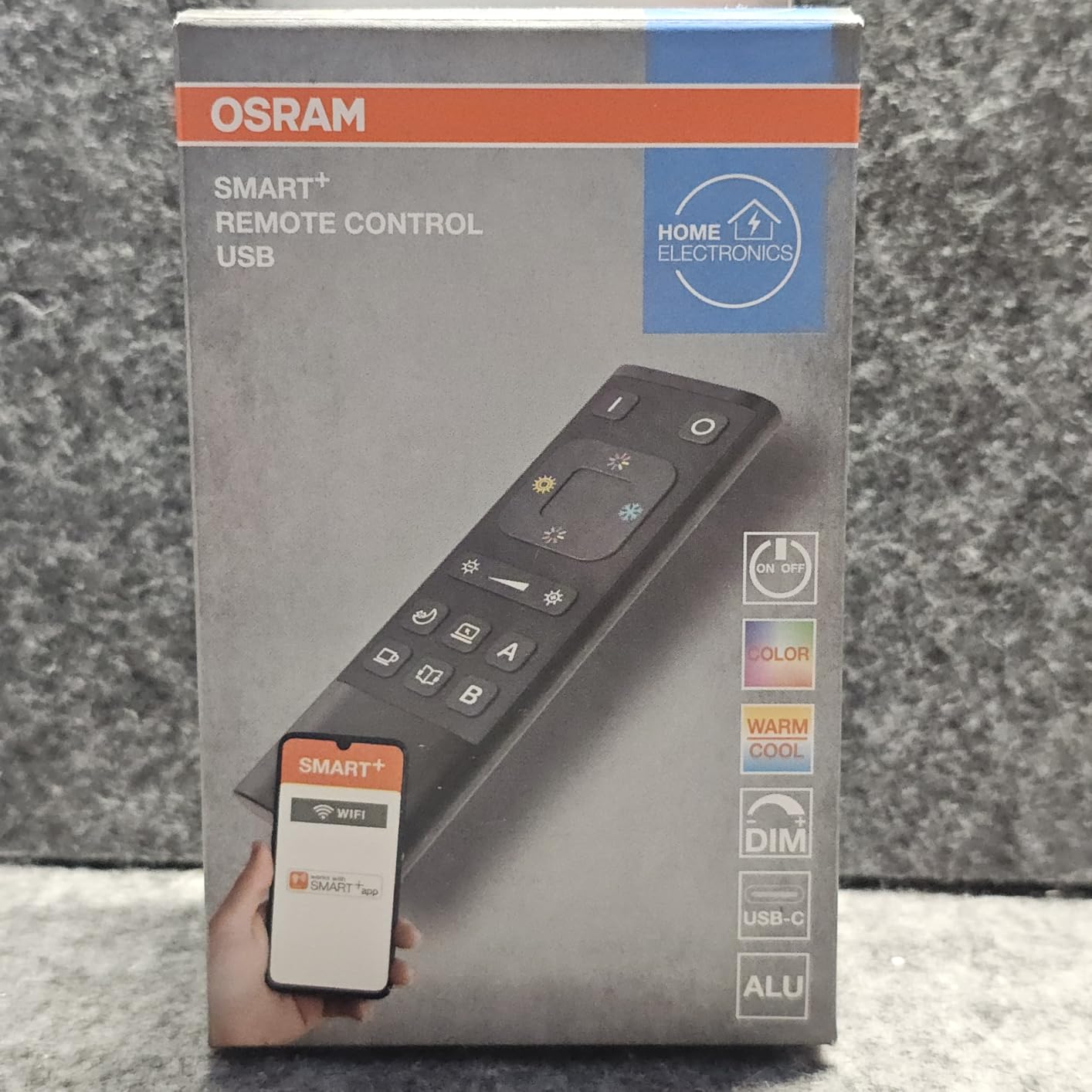 OSRAM SMART+ WIFI Fernbedienung schwarz USB-C dimmbar