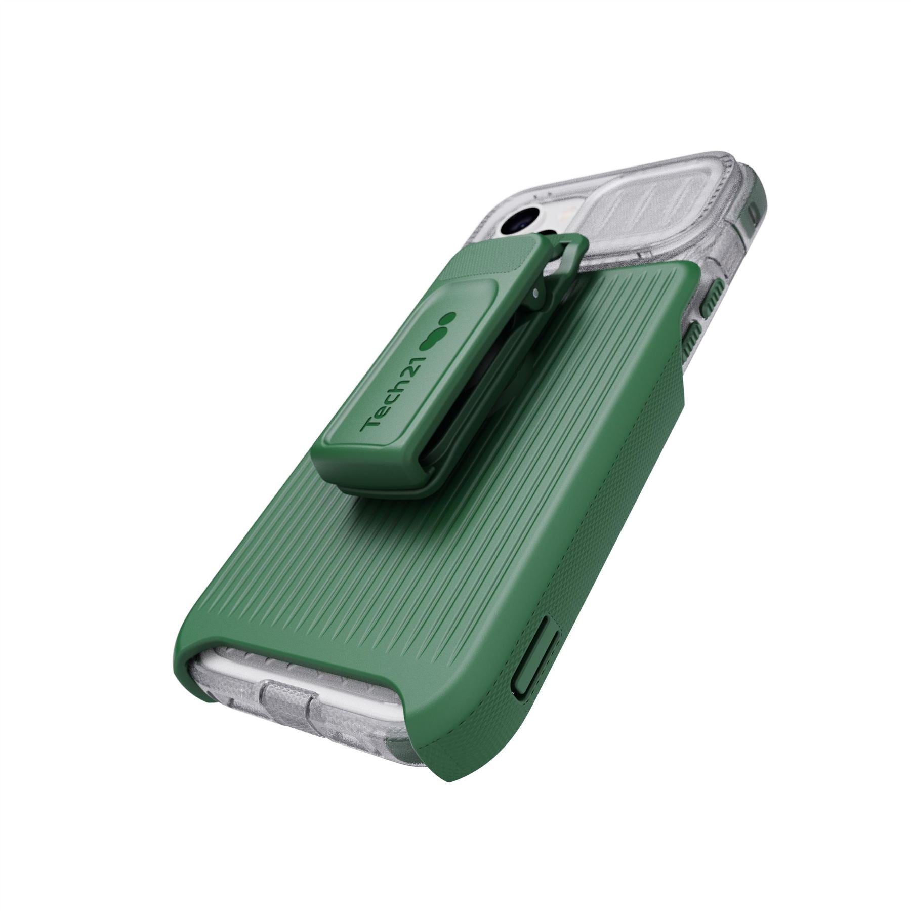 Tech21 EvoMax iPhone 14 Plus Hülle Frosted Green MagSafe