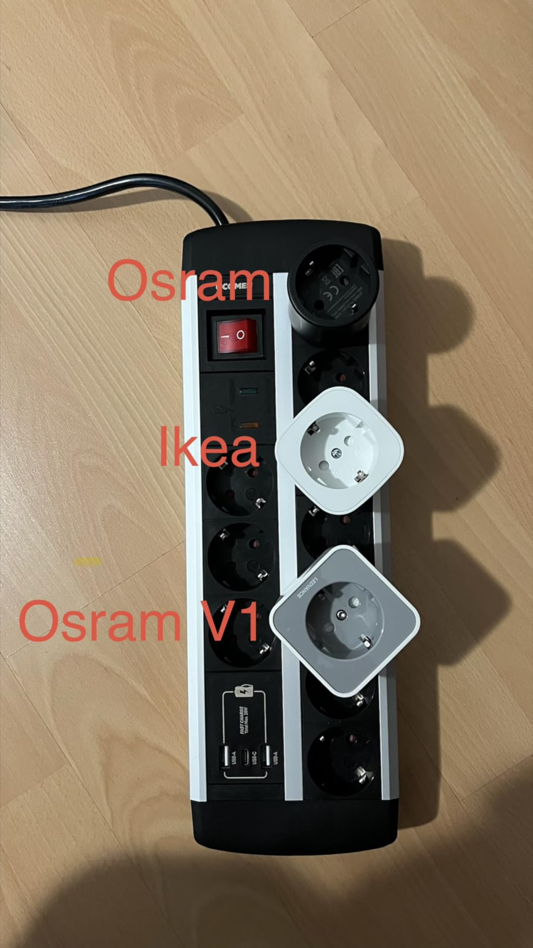 ams OSRAM SMART+ Zigbee Steckdose schwarz 1er-Pack innen