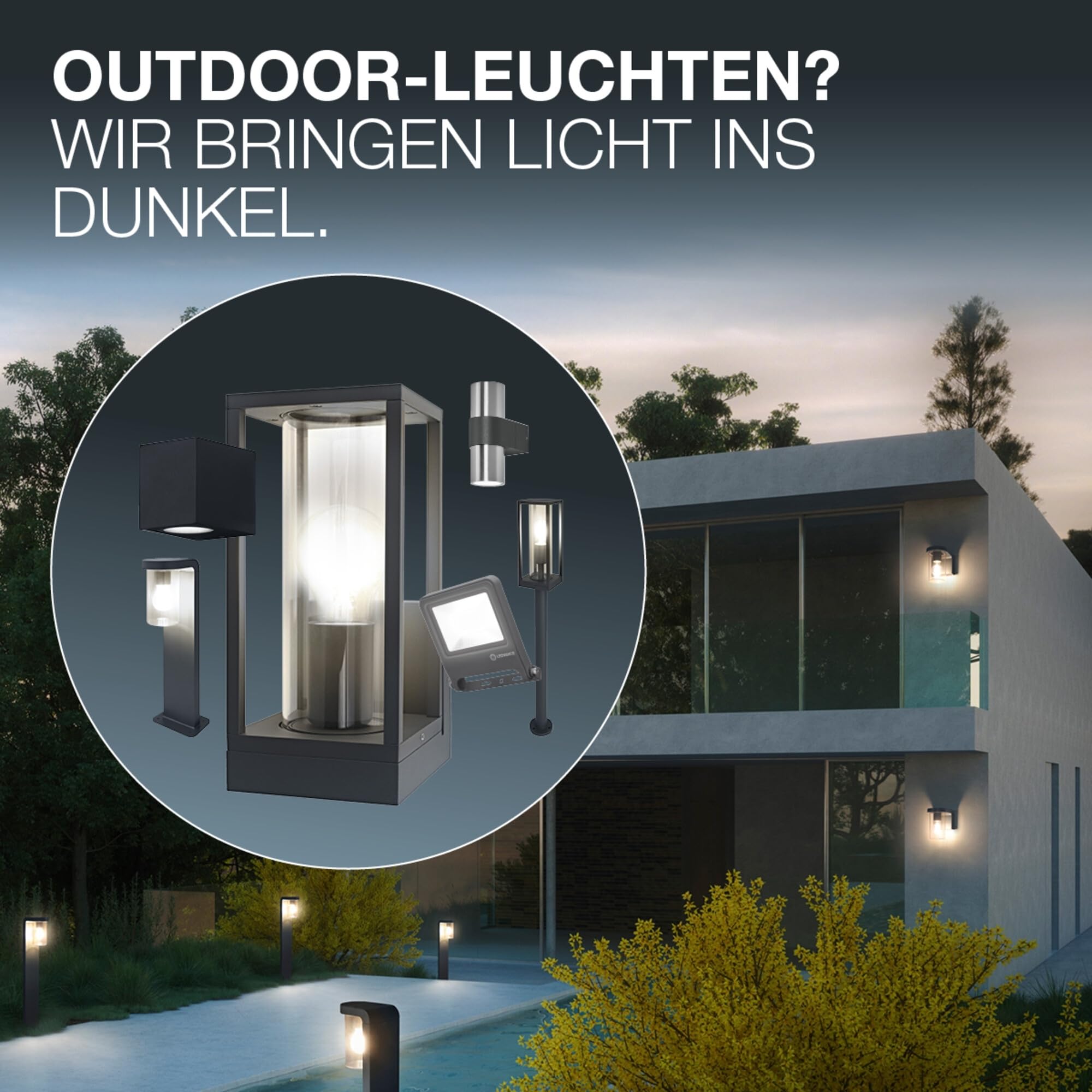 ams OSRAM ENDURA Classic Cascade Wandleuchte E27 Klarglas