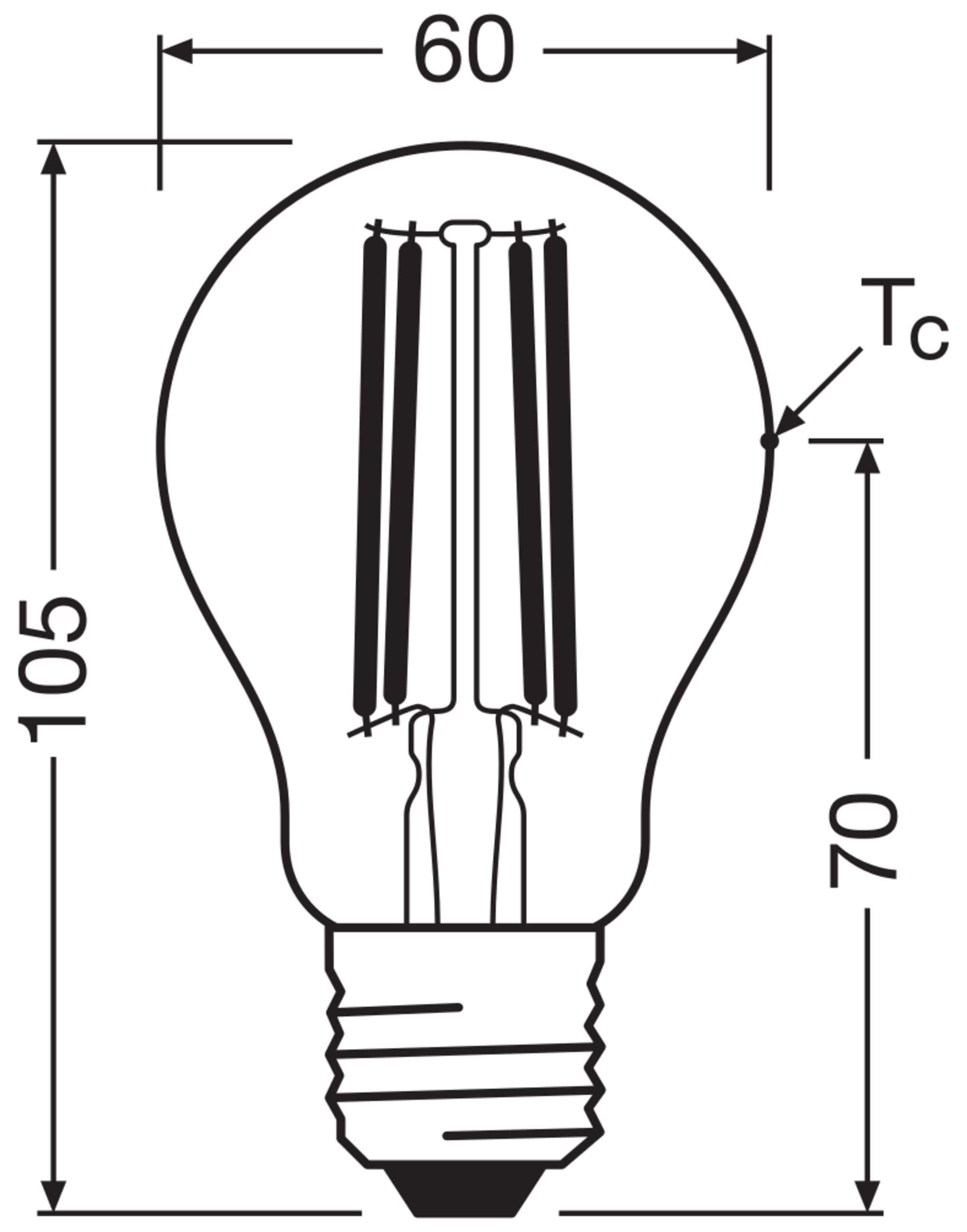 ams OSRAM SMART+ Classic A75 LED E27 75W 6er-Pack