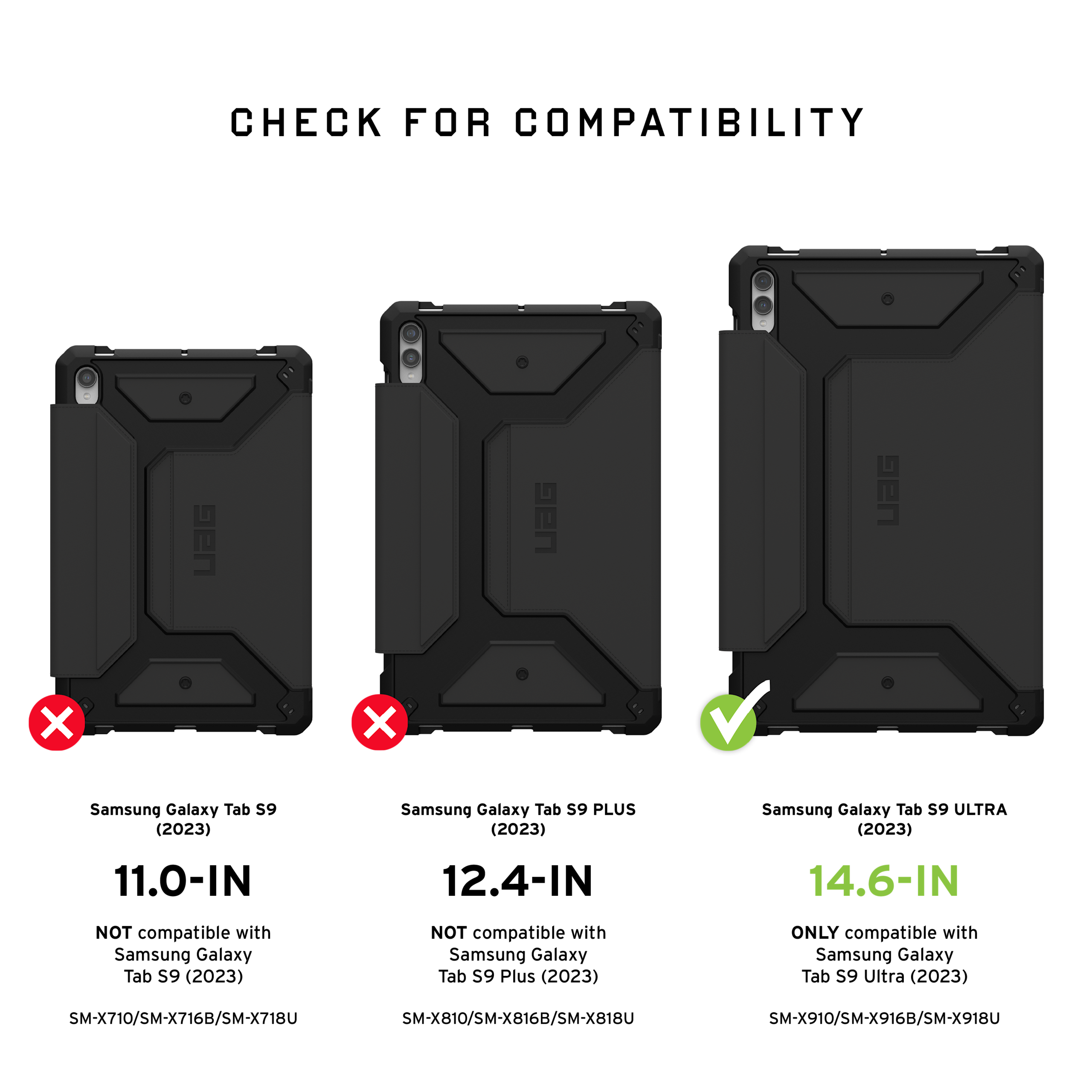 UAG Metropolis SE Galaxy Tab S9 Ultra Folio 14,6 Zoll