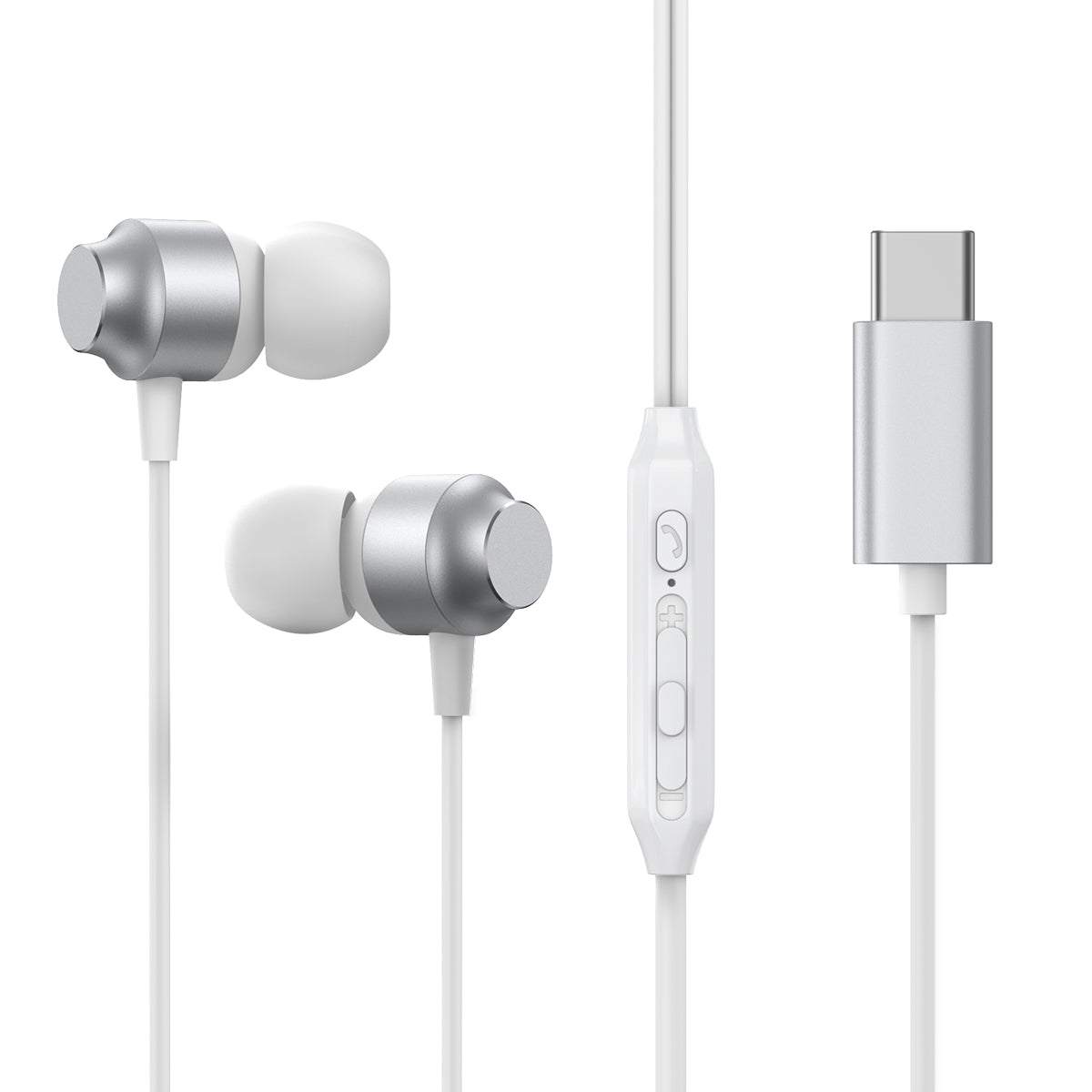 JOYROOM JR-EC06 In-Ear Kopfhörer USB-C Weiß Metall