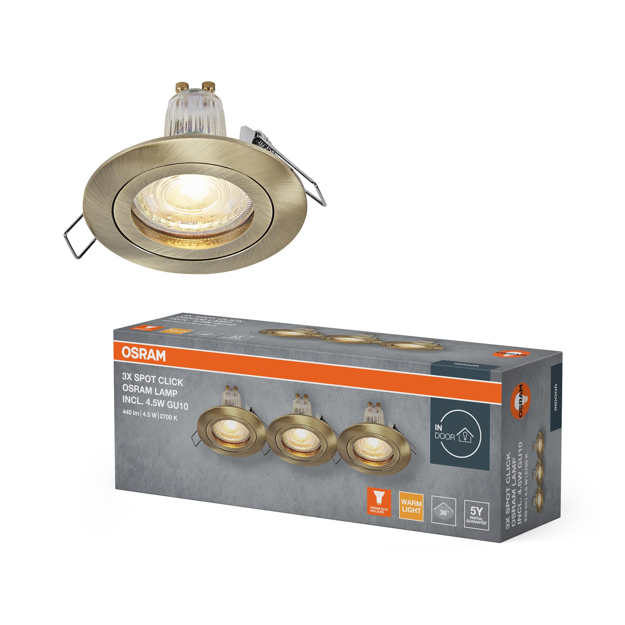 ams OSRAM SMART+ Spot Einbaustrahler Weiß 3,7W schwenkbar