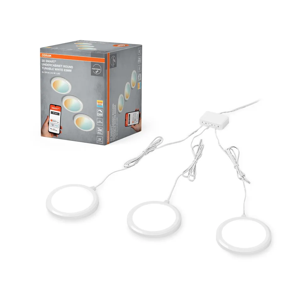 OSRAM SMART+ WiFi Unterschrankleuchte Basis Round weiß