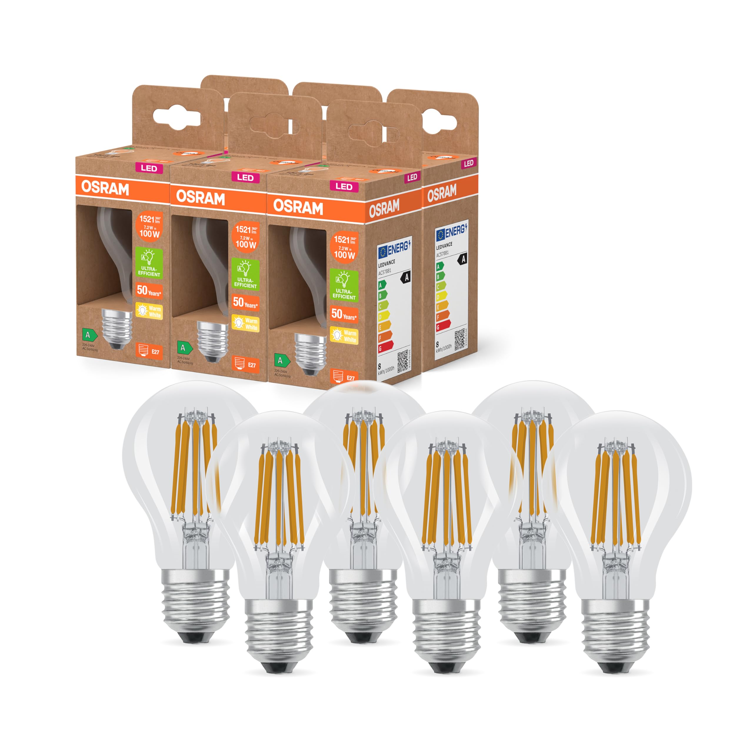 ams OSRAM SMART+ Classic A 100 E27 LED 3er-Pack matt