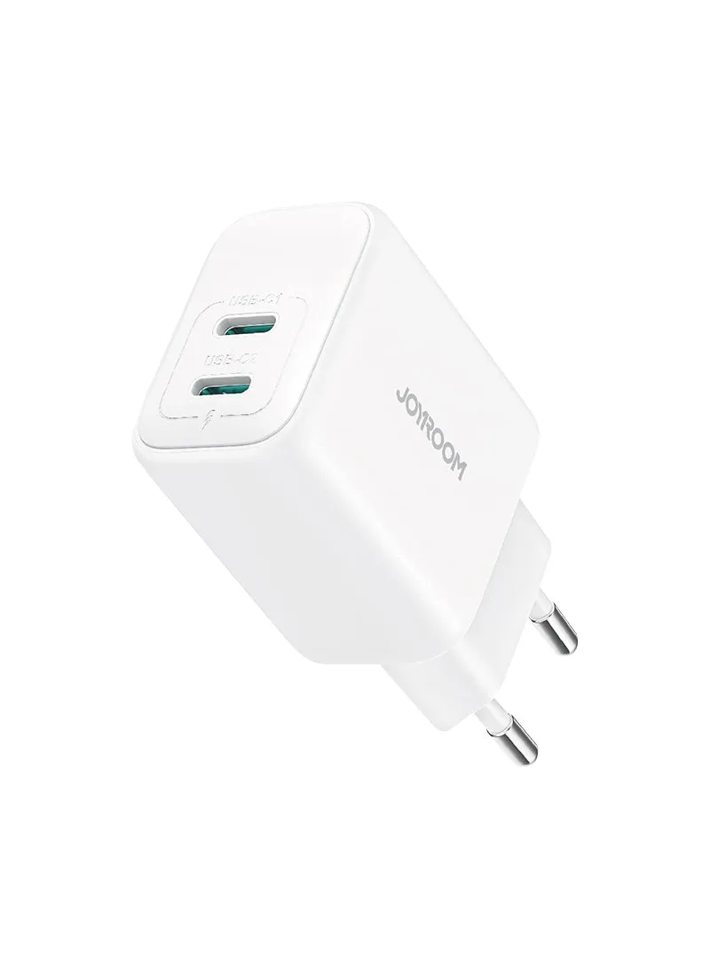 JOYROOM JR-TCF12 20W Dual USB-C Ladegerät weiß