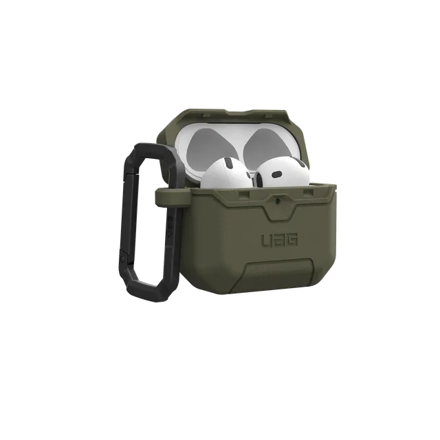 UAG Scout AirPods 4 Hülle TPU Schwarz Karabiner