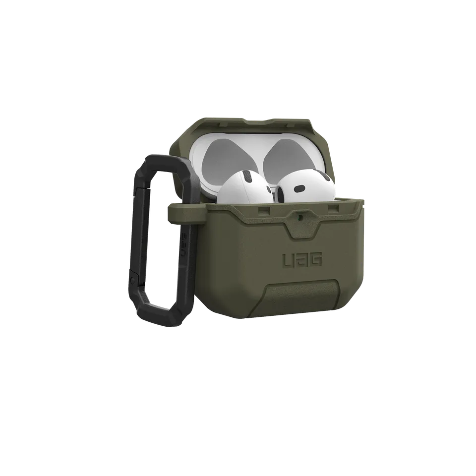 UAG Scout AirPods 4 Hülle TPU Schwarz Karabiner