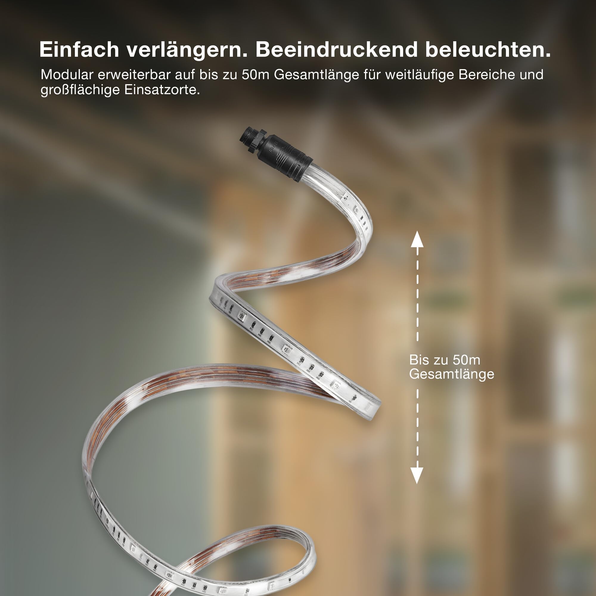 ams OSRAM SMART+ Outdoor Flex LED-Streifen 10m kaltweiß