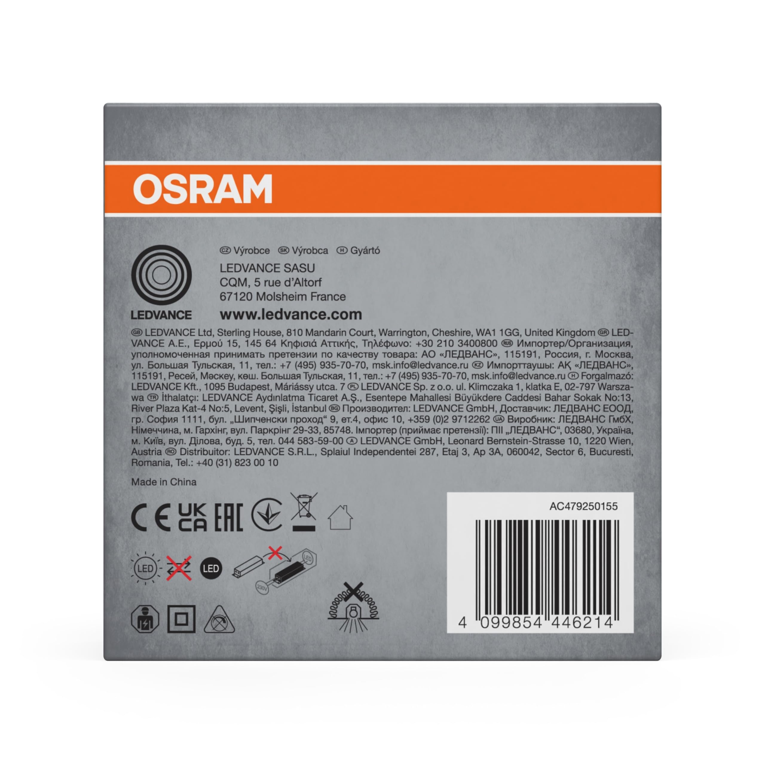 OSRAM SPOT TWIST Downlight silber 5W 3000K 400lm