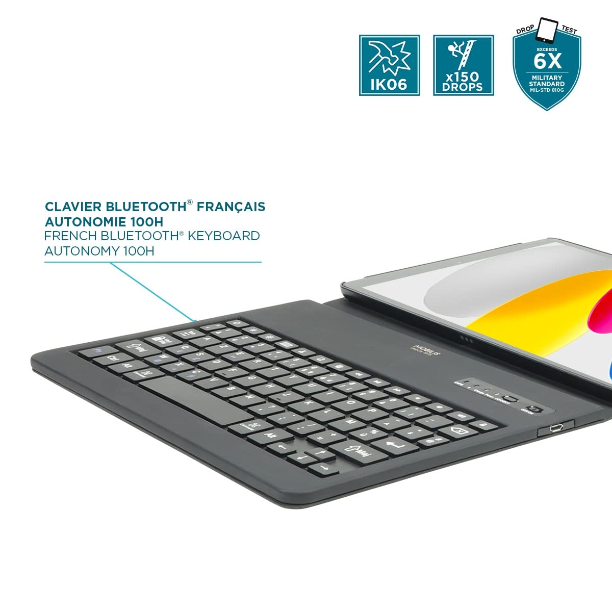 Mobilis ORIGINE Case iPad 10.9 G10 Bluetooth-Tastatur schwarz
