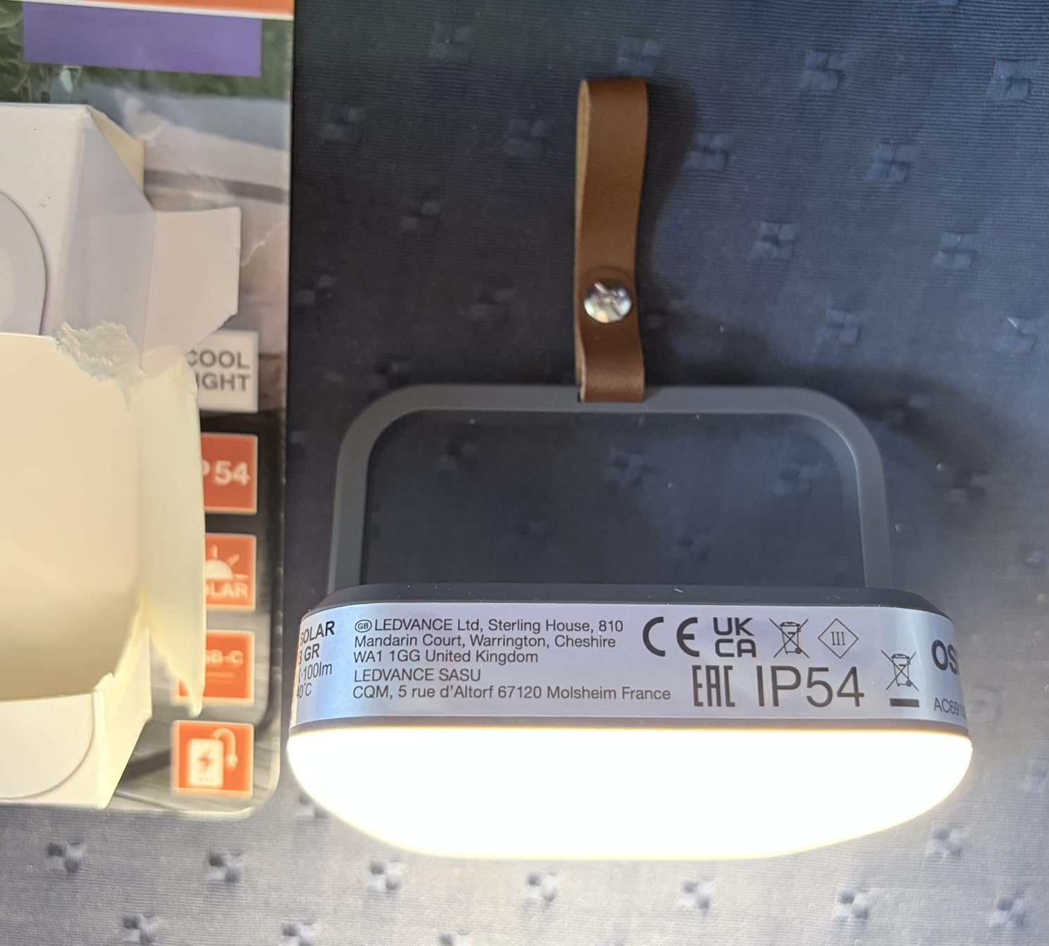 ams OSRAM Nightlux Solar LED-Leuchte grau 100lm IP54