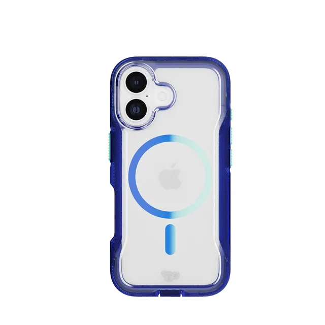 Tech21 EvoPro iPhone 17 Handyhülle Electric Blue Jelly Mint MagSafe