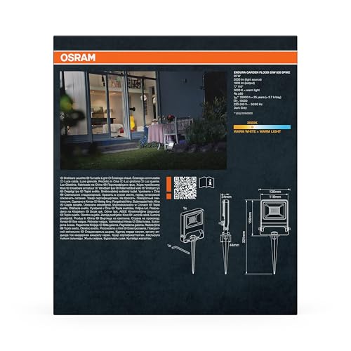 ams OSRAM SMART+ ENDURA Garden Flood Strahler 20W warmweiß