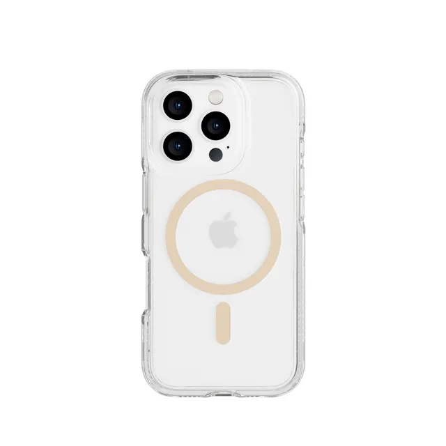 Tech21 FlexQuartz iPhone 16 Pro Hülle MagSafe Gold klar