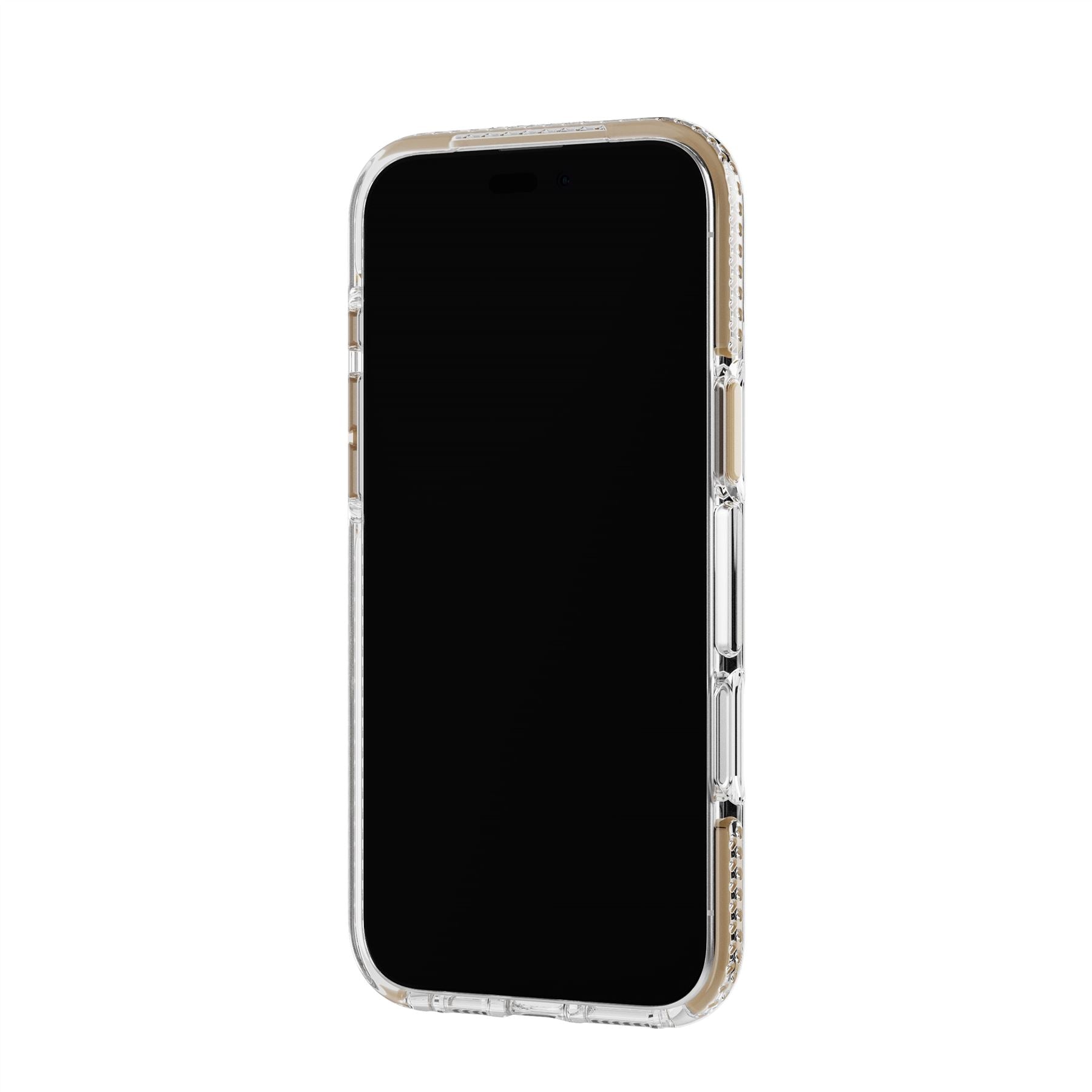 Tech21 EvoCrystal iPhone 16 Pro Max Handyhülle Gold klar MagSafe